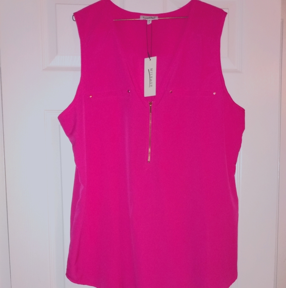 *Brand New* Mileage Pink Sleeveless Blouse